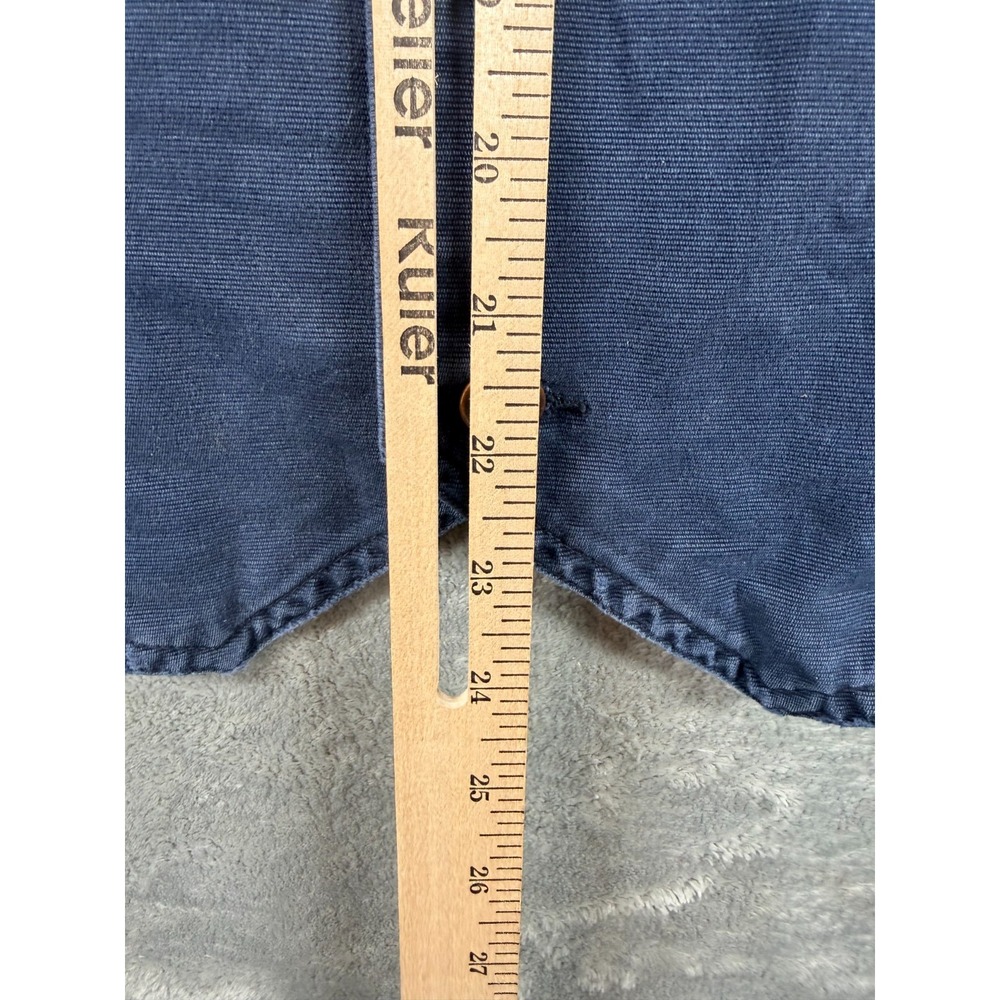 Wrangler Premium Outerwear Vest Men's L Blue Plaid Lined Western Ranch - Picture 4 of 5